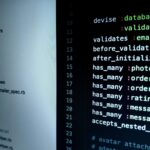 Open-source project code with file directory and Ruby syntax on screen